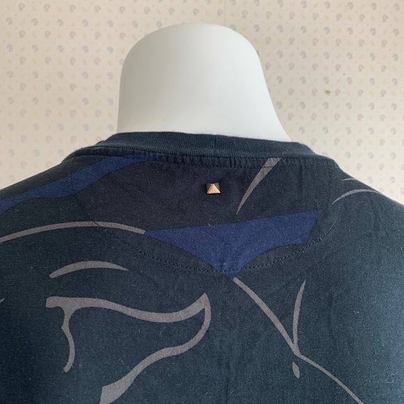 Valentino Panther Print Short Sleeve Tee Shirt PWM2 - Picture 7 of 10